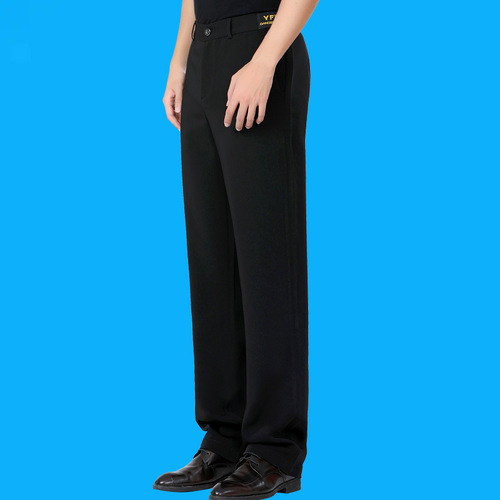 Men's Modern Dance Standard Dance Pants Dance Pants with Pockets Latin Social Square Dance Pants Rumba Samba Dancing Pants