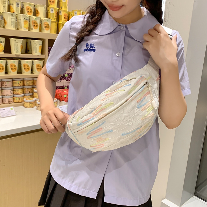 2025 nuevo bolso de pecho deportivo diagonal simple casual de moda bolso de hombro simple fresco bolso de ciclismo para hombres y mujeres del mismo estilo