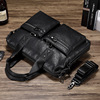 man business affairs Handbag new pattern fashion Bag One shoulder Messenger The first layer cowhide genuine leather Briefcase customized