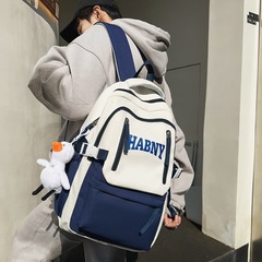 American Retro College Women's Double Shoulder Bag, Large Capacity School Bag for High School and Middle School Students, Laptop Backpack for Men