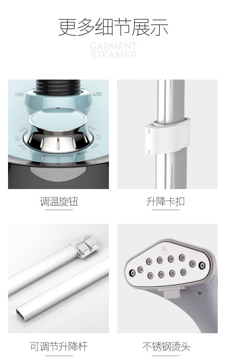 Cross-border e-commerce garment pressing machine household vertical double single rod steam commercial large capacity iron machine gift wholesale factory