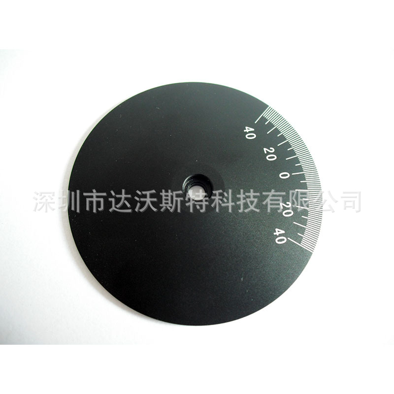 厂家直供圆形铝钢铜表盘腐蚀刻度盘金属仪表机床数字仪激光蚀刻雕