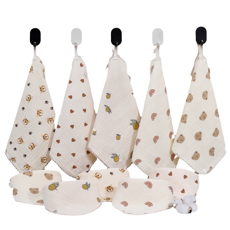 Children's cotton eating bib, scarf for new born