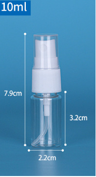 Botella de spray portátil de material PET 30ml botella de spray de subenvasado cosmético botella de viaje pequeña botella vacía al por mayor