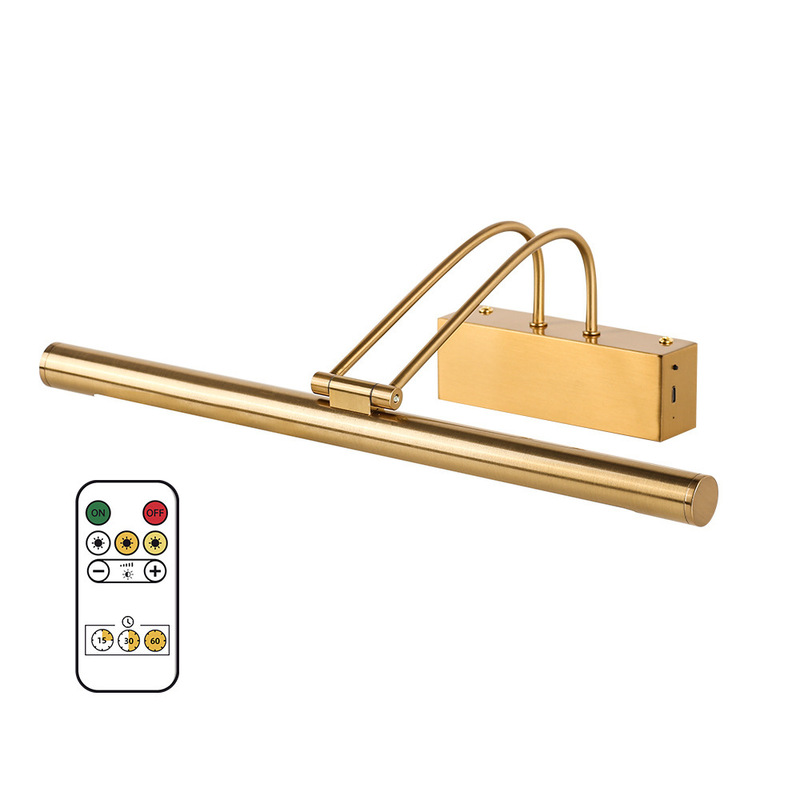 Cross-Border Exclusive Supply of Mirror Painting Lights, Remote-Controlled Rechargeable Wall Lights, Led Mirror Lights, Dimmable Makeup Mirror, Dressing Table