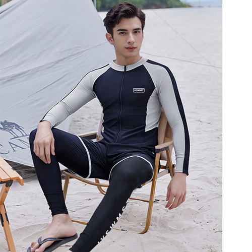 Men's Juyang Swimwear Diving Suit Surfing Suit Wetsuit Jelly Suit Slimming Sun Protection Long Sleeve Long Pants Snorkeling Men