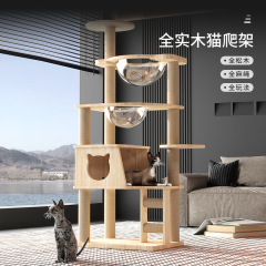 ペット貝亜猫は猫の巣の猫の木の一体の全実木を支えません。