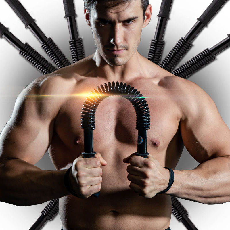 Arm strength device for men 40kg fitness equipment home 20kg chest muscle trainer 30kg arm strength bar 50 pressure grip bar