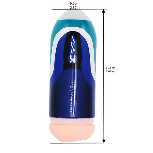 Men's Airplane Cup Molded Toy Manual Masturbation Cup Adult Sex Toy Suction Cup Hands-free Vibration Silicone Cup