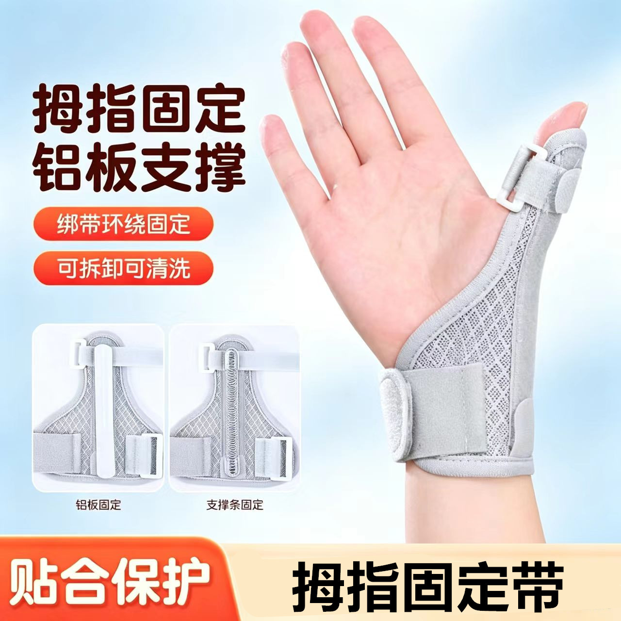 Thumb stabilizer tendon sheath wrist brace support protector for women, wrist and finger joint fixation strap