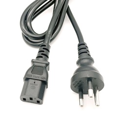TISI certified Thai two-round plug power cord 2-pin 0.75 Thai two-pin eight-pin tail charger plug cord