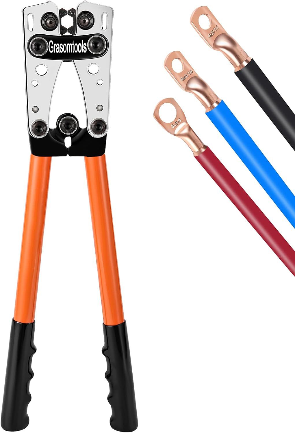 Battery Cable wire Lug Crimping Tool for AWG 8-1\/0 Electric