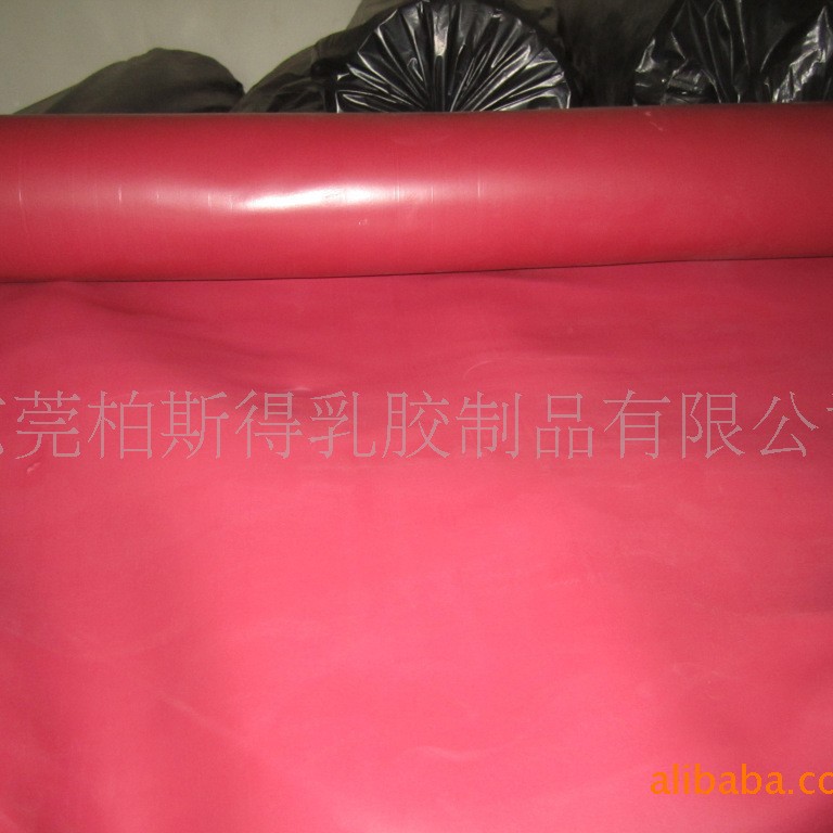 乳胶海绵生产厂家优质供应  火红色 平面乳胶海棉卷材 鞋中底内衬