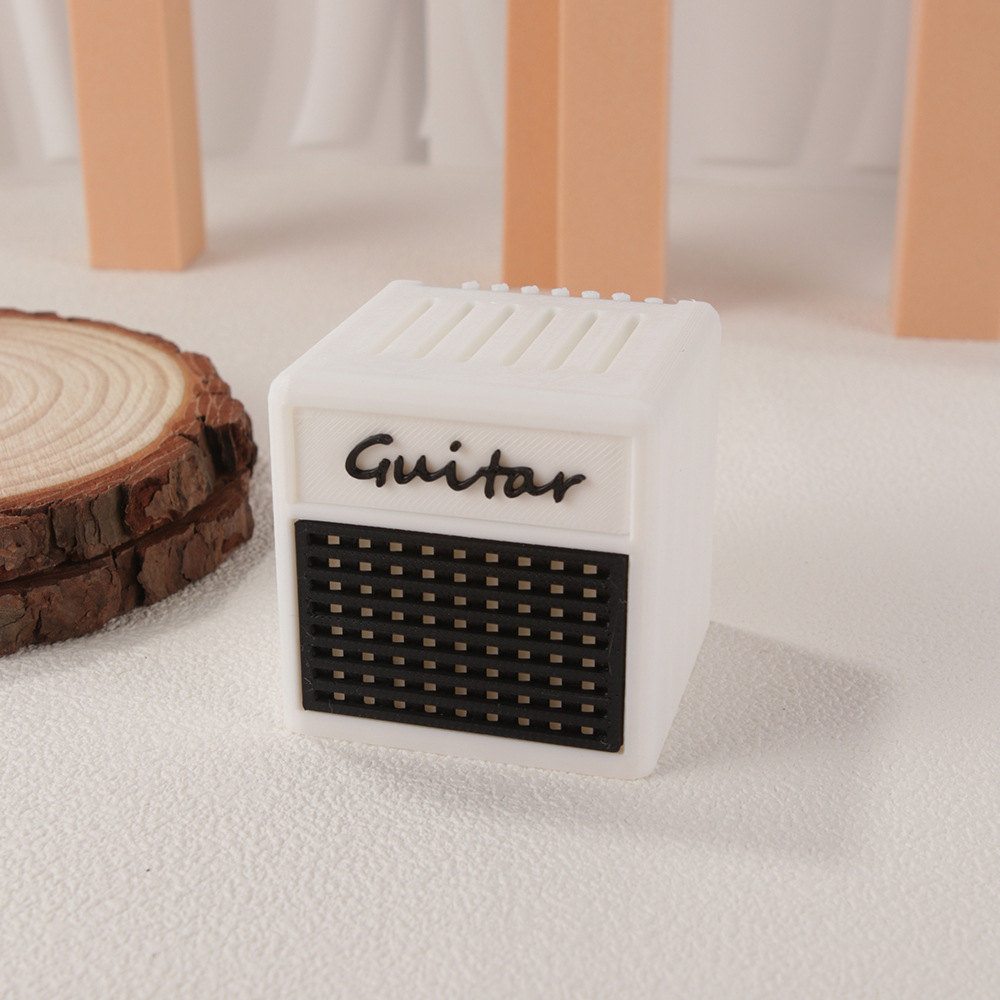 대형 흰색 픽 보관 스피커