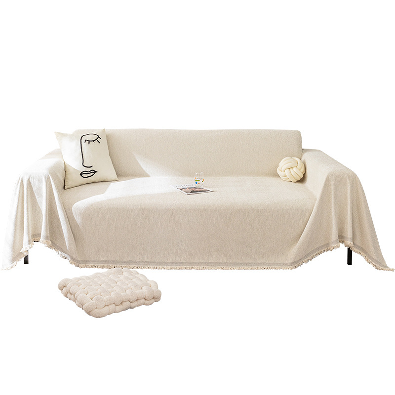 Herringbone toallas de sofá 2024 nuevo sofá cojín de tela de cubierta cuatro estaciones de alto nivel general sensación de cubierta completa mantas de sofá