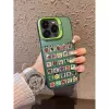 Colorful silver shell-green-color text make fortune