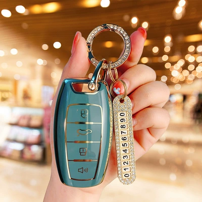 Car key bag, H6, Big Dog, M6, H9, Max - dirty-gray-single-shell-gold-diamond-ring-number-card