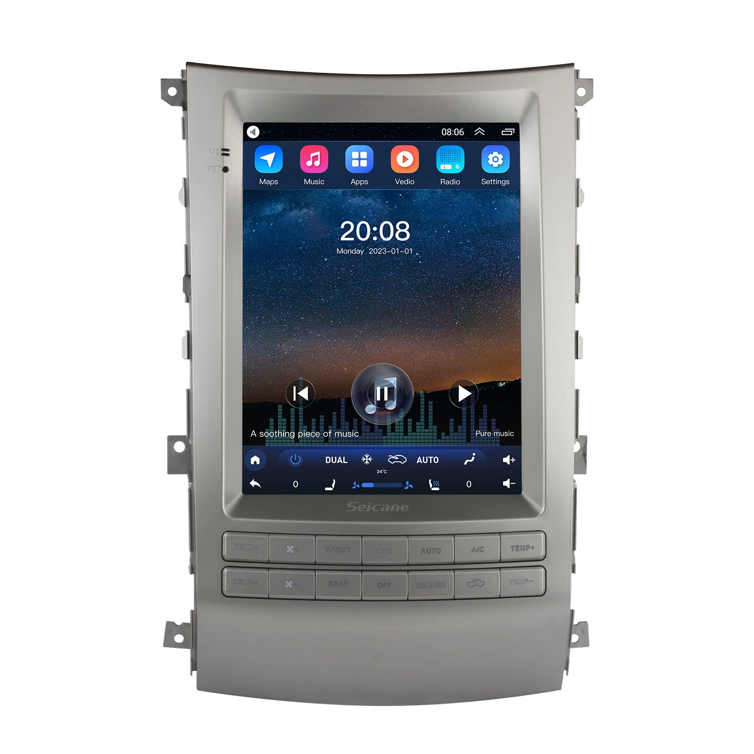 Подходит для 2010 Hyundai Veraks беспроводной Carplay Android умный DVD-навигации радиоприемник