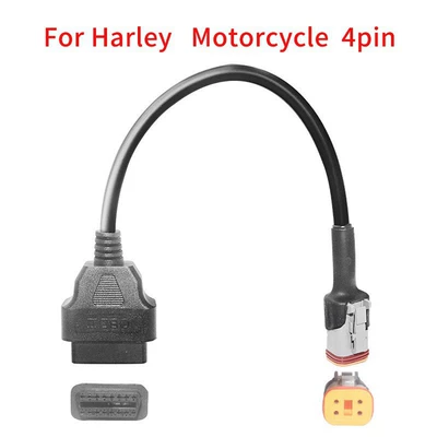 4-Pin Adapter Cable for Harley Davidson Motorcycles, Suitable for Harley