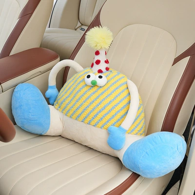 Accessories for Women, Waist support - plush-big-foot-monster-waist-striped-yellow
