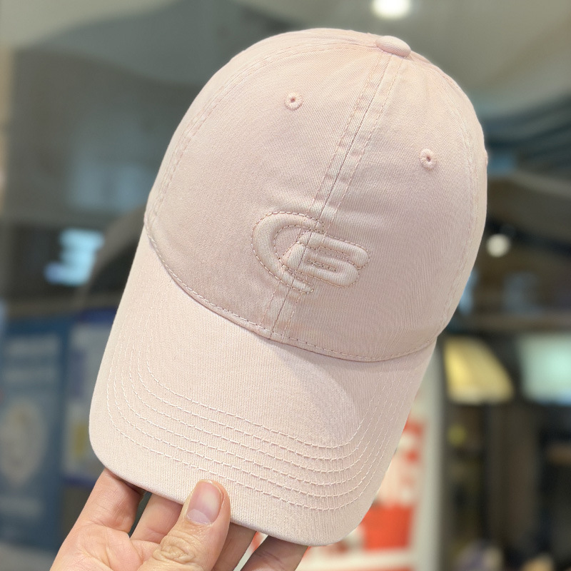 Sombrero de cabeza grande, gorra de lengua de goma, gorra de primavera y otoño para mujeres, sombrero de sombrero de béisbol en línea coreano