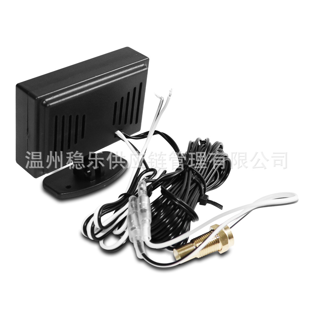 Water Temperature Gauge 40mm Digital Water Temperature Gauge 12V24V Car Modified Electronic Water Temperature Gauge with Dual Sensors