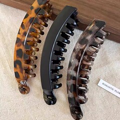ネットの赤い気質の大きいサイズの高馬尾のクリップは自然でふんわりしています。