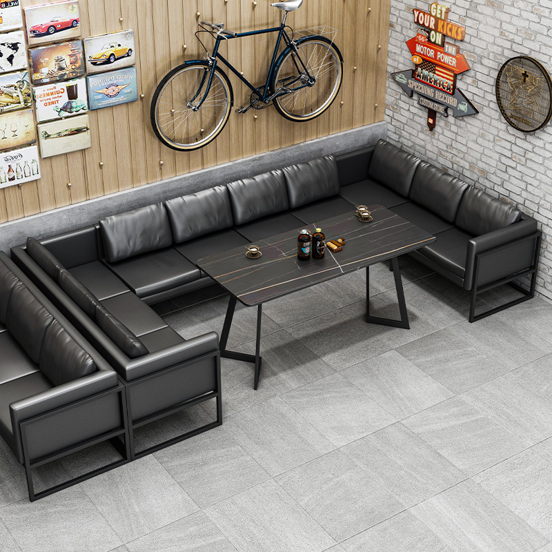 Industrial Style Bar, Light Luxury Style Music Restaurant, Cafe Table and Chair Set, Small Tavern Sofa