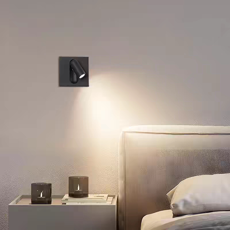 Hotel-Style Bedside Lamp, Bedroom Rotating Reading Lamp, Embedded 86-Box Socket Switch Converted to Wall Lamp Hotel-Style Bedside Lamp, Bedroom Rotating Reading Lamp, Embedded 86-Box Socket Switch Converted to Wall Lamp