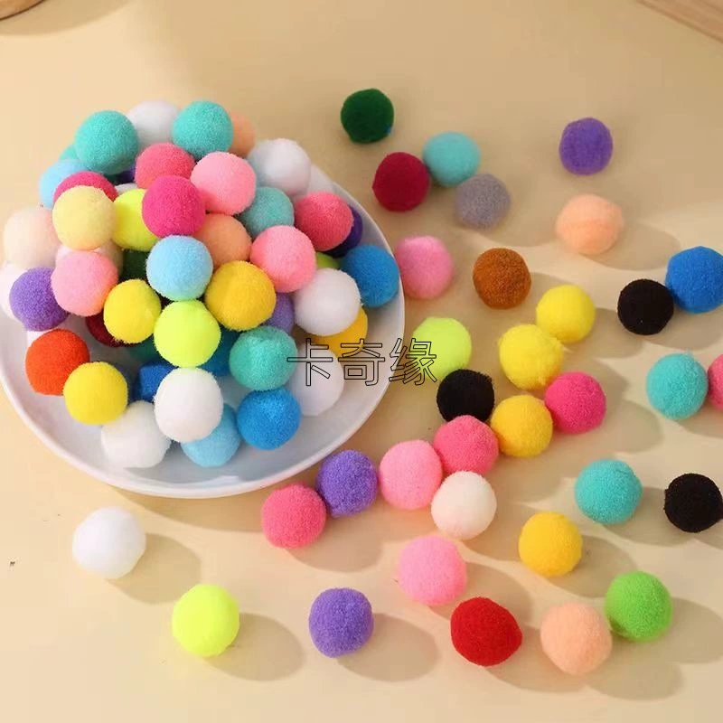 High shiny balls, plush puffer ball, handmade, 5cm, polyester