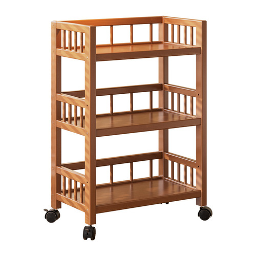 Storage rack floor multi-layer snack storage cabinet mobile push cart home kitchen hot pot multi-functional shelf