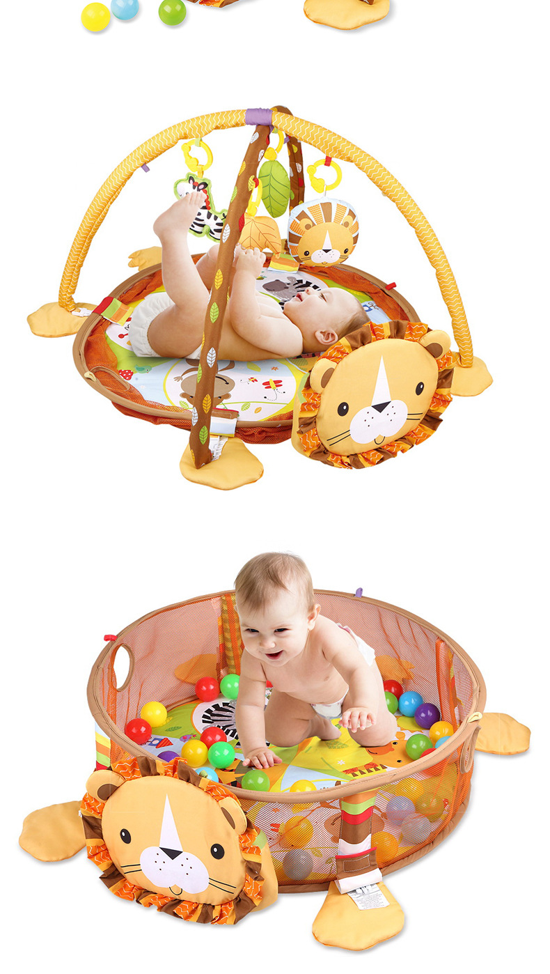 跨境热销婴儿围栏健身架0-3岁宝宝乌龟爬爬毯游戏垫海洋球池玩具详情6