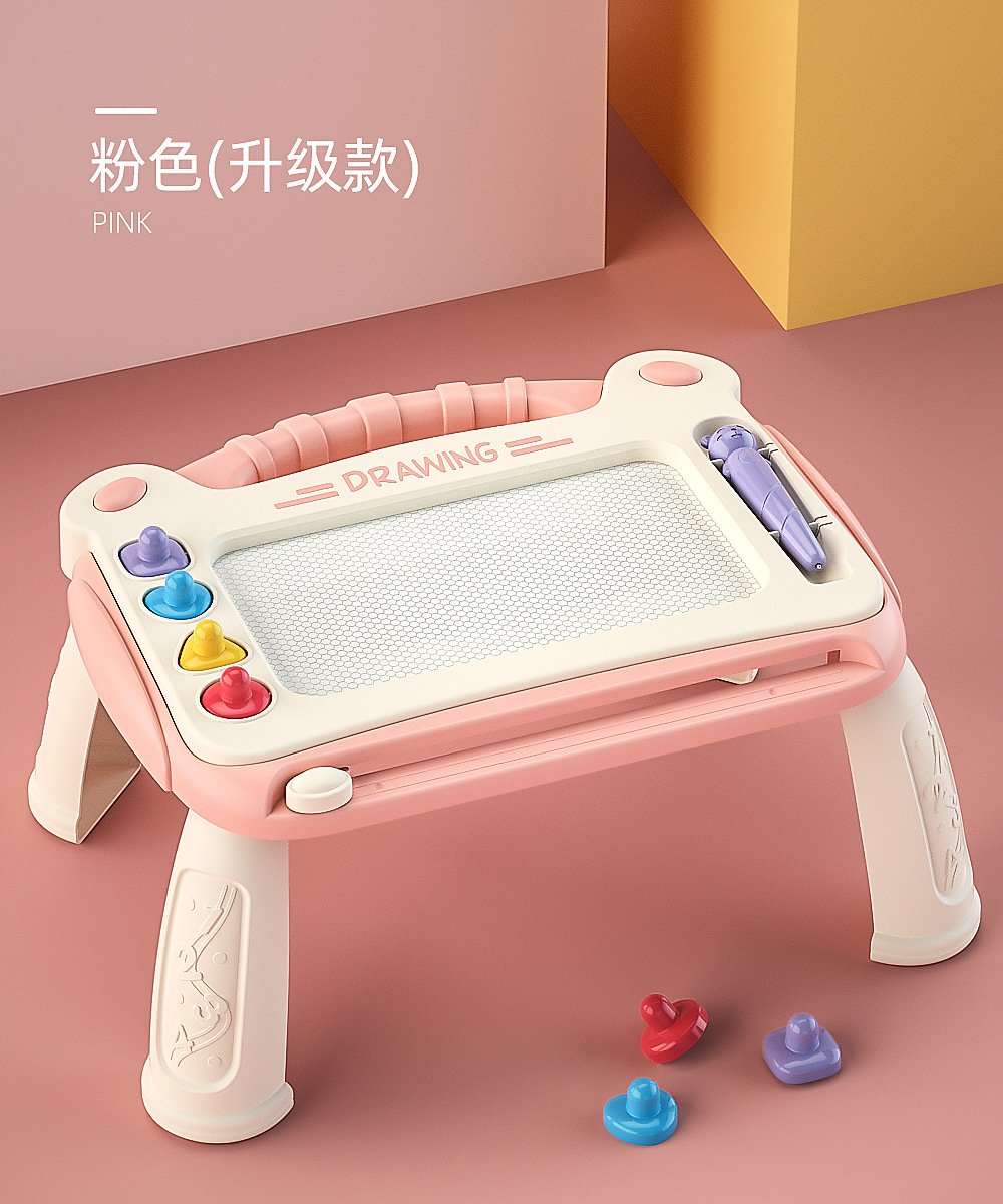 Pata de escritorio para niños con junta de dibujo de sello tablero de escritura magnético soporte infantil hogar multi-funcional graffiti juguete