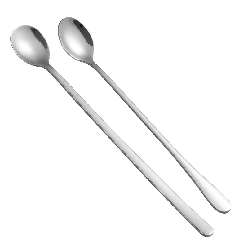 Lång omrörningssked i rostfritt stål för kaffe och honung_voghion.com