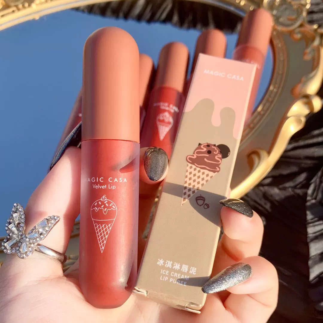 Помада (Magic Casa) Velvet Matte Primer, прозрачное затенение — Ice Cream 04 Pearl Persimmon