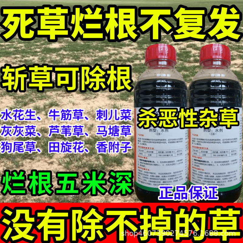 死草烂根不复发杂草一扫光草铵膦敌草快草甘膦大全高浓度农药除草
