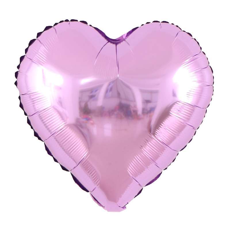 Venta al por mayor de fábrica de 18 pulgadas monocromo en forma de corazón estrella de cinco puntas amor globo de película de aluminio globo de papel de aluminio globo de fiesta de cumpleaños globo