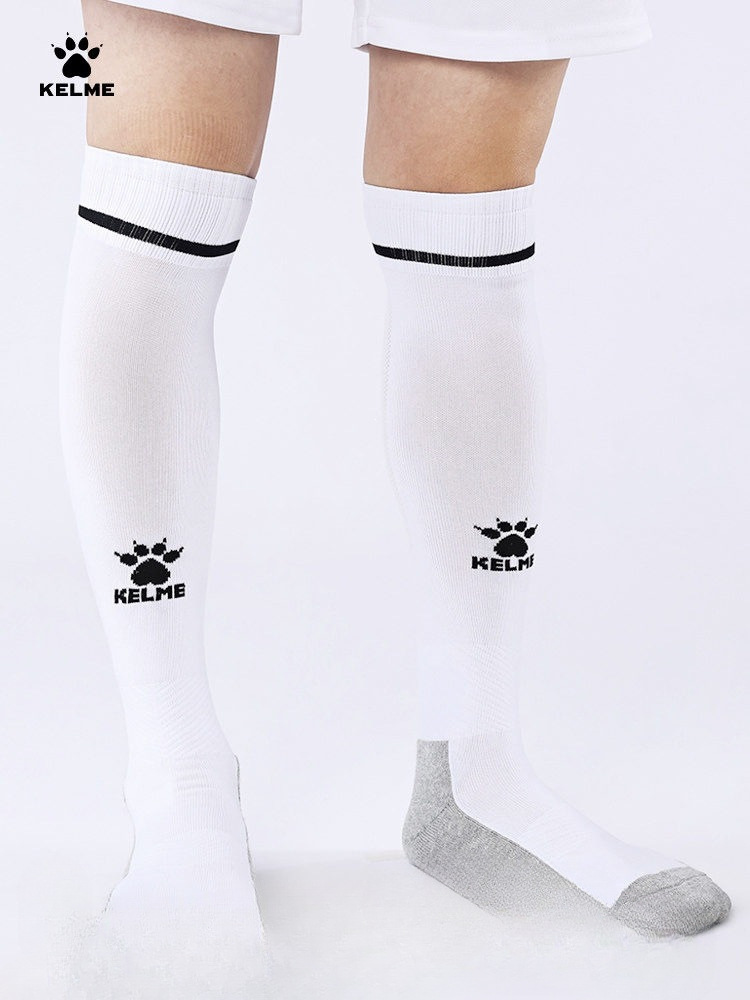 KELME adult soccer socks, men's long tube, professional match and training socks, with a towel-like sole, children's sports socks, and anti-slip design