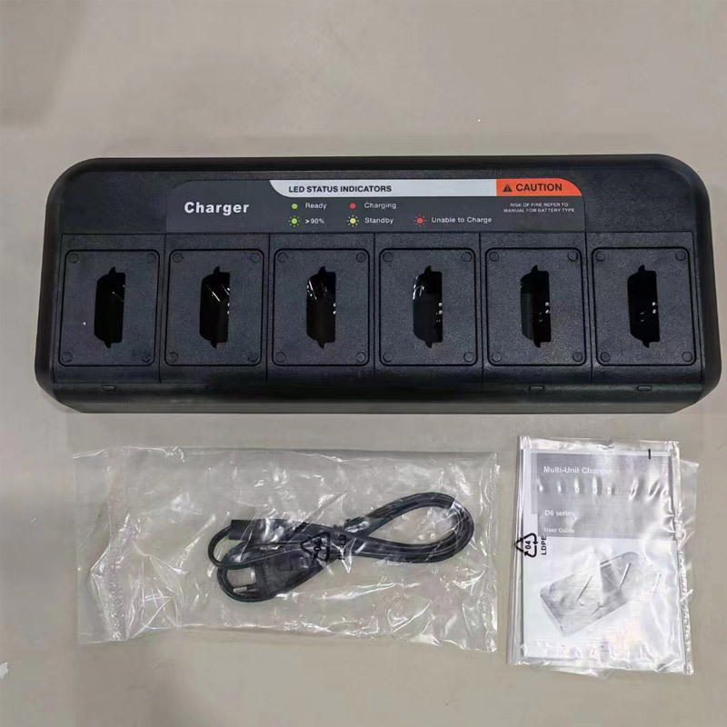 Aplicable a SEPURA walkie-talkie STP8000 STP8038 STP9000 cargador de seis asientos