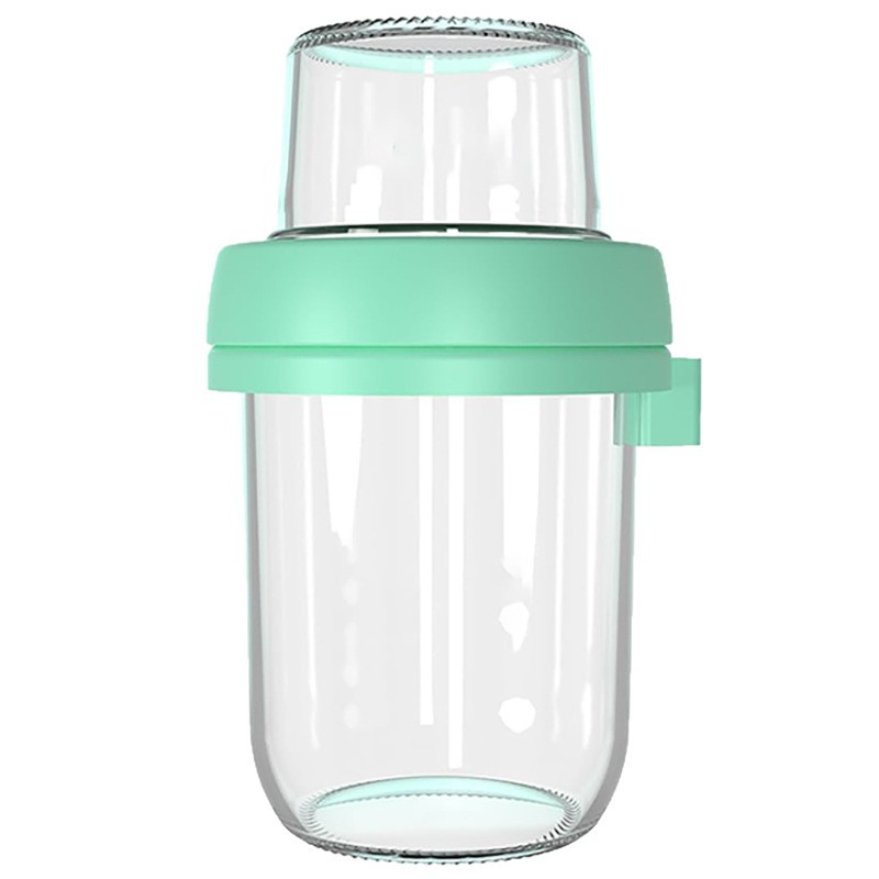 16oz 4 piezas de taza de avena maceta de yogur congelado botella de pastel de grado alimenticio separación seca y húmeda taza de avena