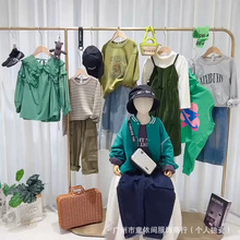 湖州织里童装尾款清货小田家秋冬装休闲森系童装品牌折扣杂款摆摊