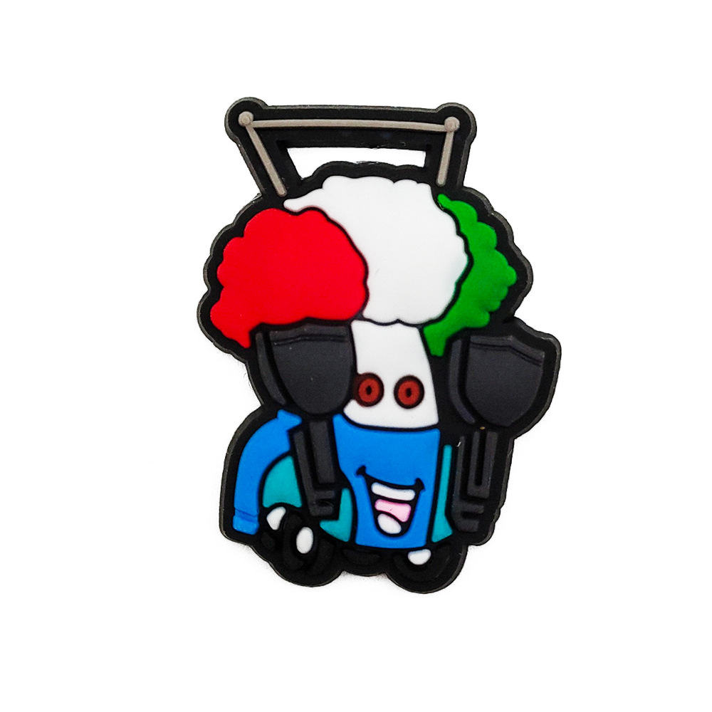 Racing historia serie agujero zapatos zapato flor zapato hebilla de dibujos animados agujero zapatos hebilla playa zapatos decoración superior con c