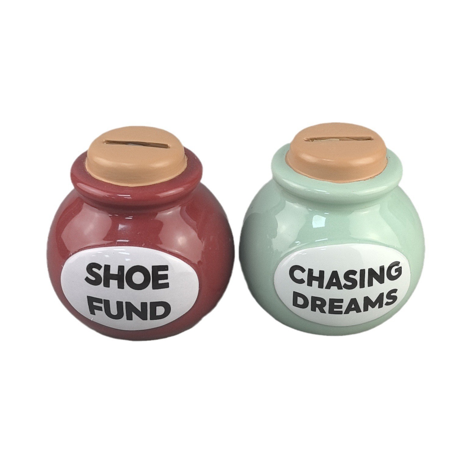 La hucha de bolas de cerámica solo puede entrar y no puede ser personalizada, artesanías creativas, decoraciones para el hogar, cerámica personalizada