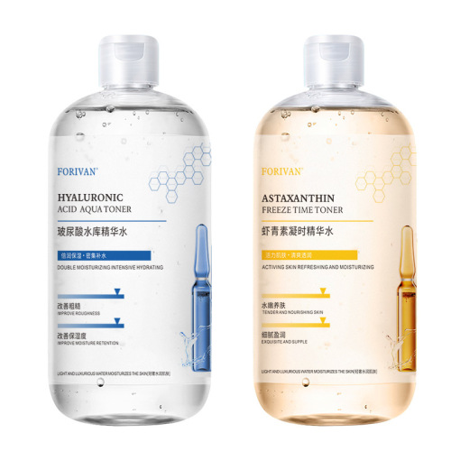 Live broadcast manufacturer straight hair 500ml hyaluronic acid hydrating liquid astaxanthin brightening moisturizing essence water