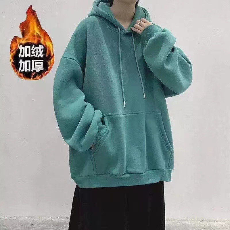 Comercio exterior transfronterizo chaqueta de hombre otoño y invierno de terciopelo grueso chaqueta de moda encapuchada de hombre y mujer chaqueta deportiva casual de hombre