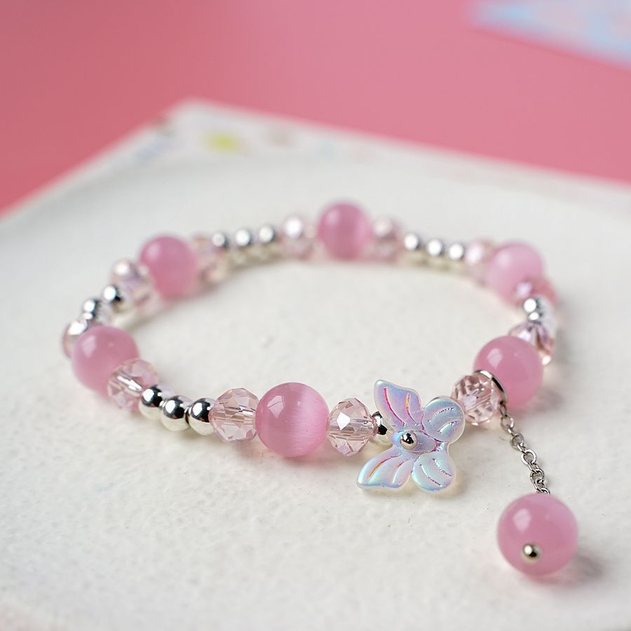Fashion Butterfly Alloy Beaded Plating Womenu0027S Bracelets 1 Piece