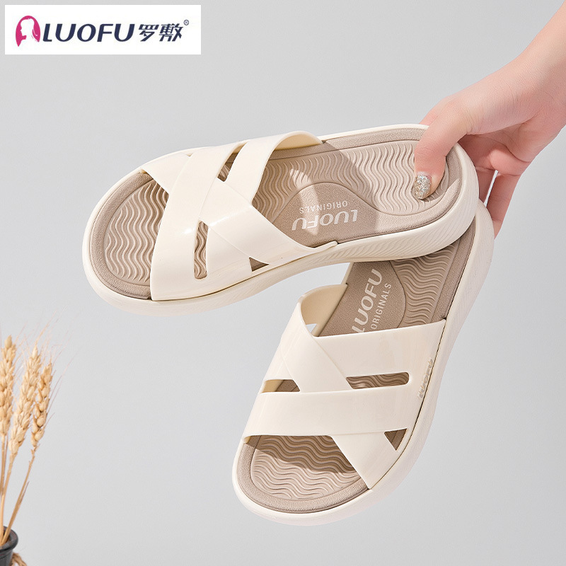 Pantuflas de Plataforma con Tira Cruzada PVC, EVA para Uso Interior y Exterior image 5
