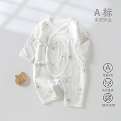 新生兒衣服夏季薄款嬰兒睡衣輕薄透氣爬服純棉a類夏裝寶寶連體衣