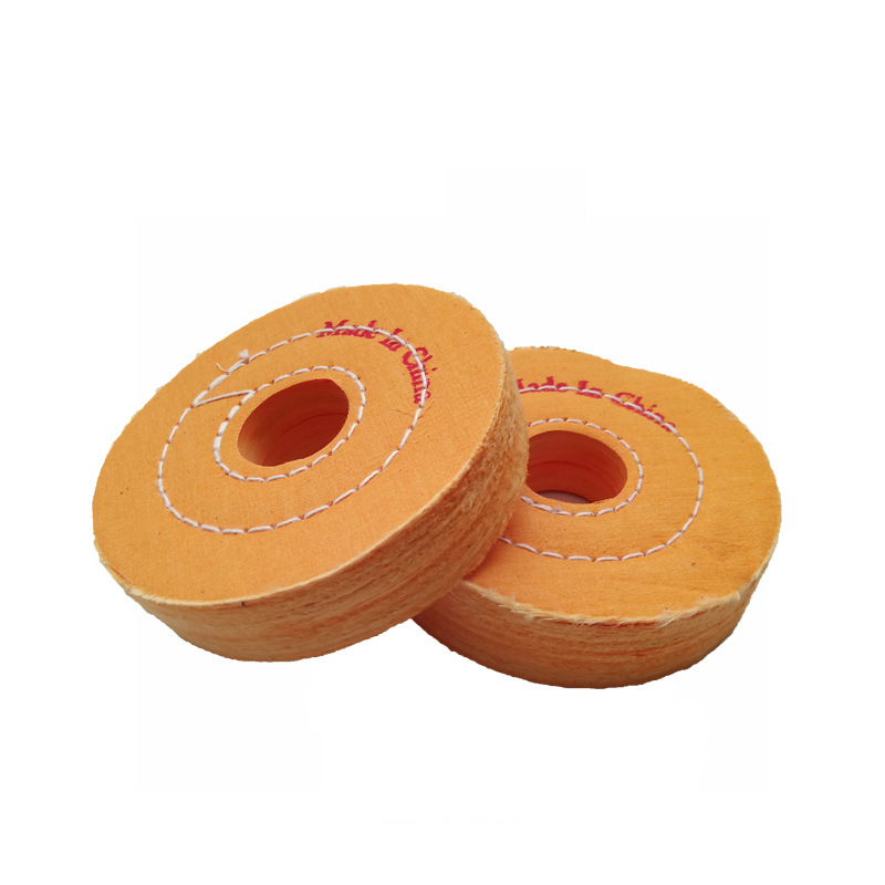 供应珍珠黄布轮绒布轮 不锈钢铝合金镜面抛光轮 抛光纯棉首饰布轮