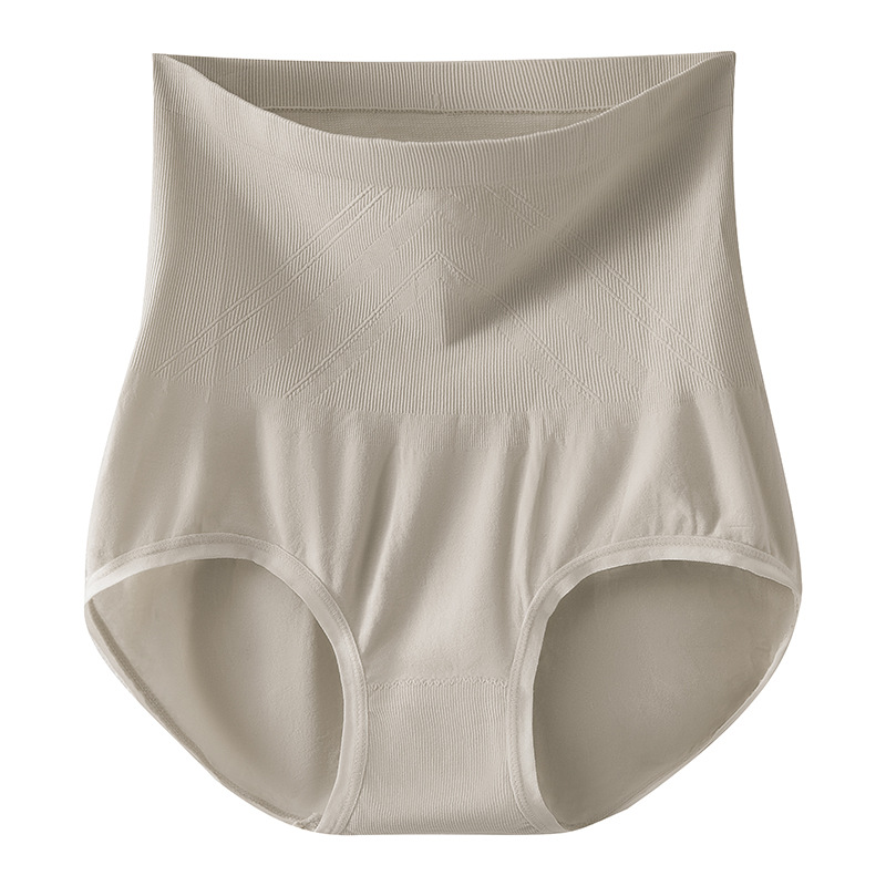 Abdomen de cintura alta para mujer, vientre pequeño, glúteos, abdomen, entrepierna de algodón puro, sin costuras, transpirable, bragas sexy de gran tamaño para mujer